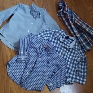 Bundle of 4 dress shirts 18mo-2t chaps eten kids